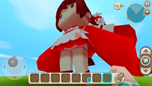 迷你世界:召唤巨型花小楼,头上居然是镂空的?