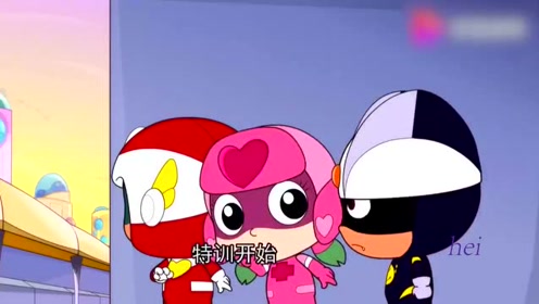 小心超人照着甜心超人的话和桃子姐姐聊天,看样子小宇宙要爆发啦