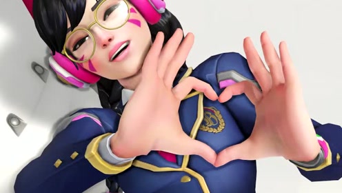 《守望先锋》皮肤预览——青春校园d.va