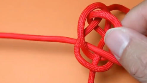 超慢动作教你编个纽扣结,简单易学!