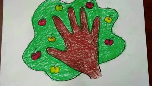 济宁海达行知学校美术学科微课《手形添画》