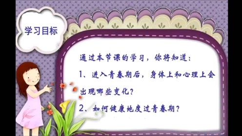 七年级生物下册第一章 人的由来3.青春期