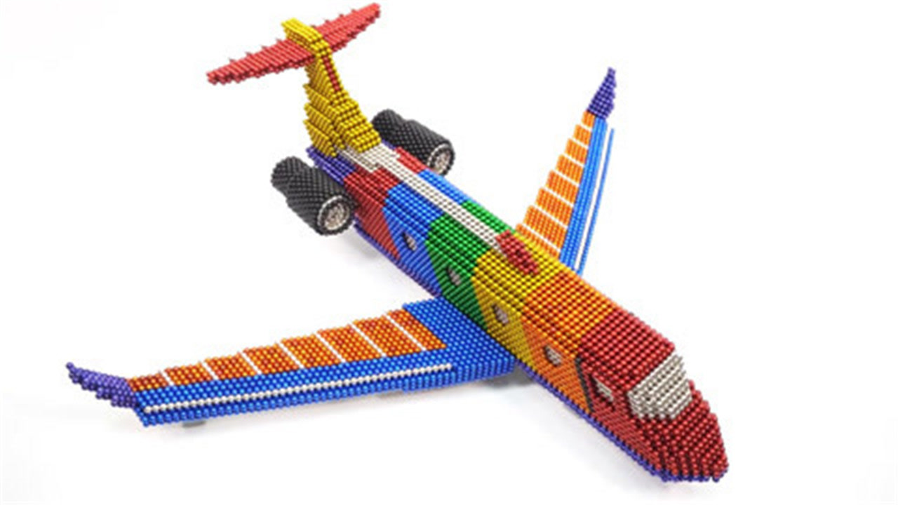 趣味巴克球,牛人教你用它制作一架飞机,超级好玩