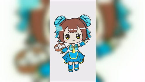 月无双萌萌简笔画视频,画迷你世界人物 画画教程视频