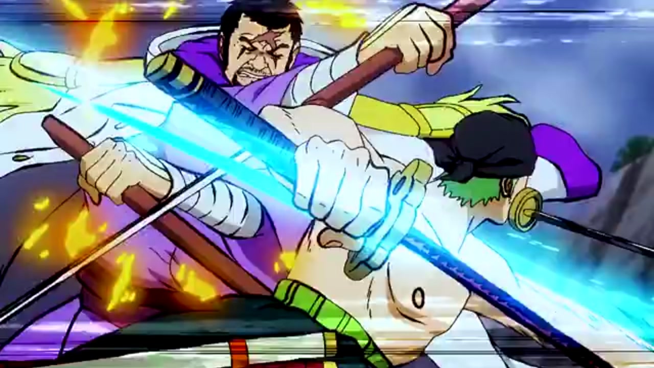 九山八海!索隆对阵大将藤虎,不落下风!