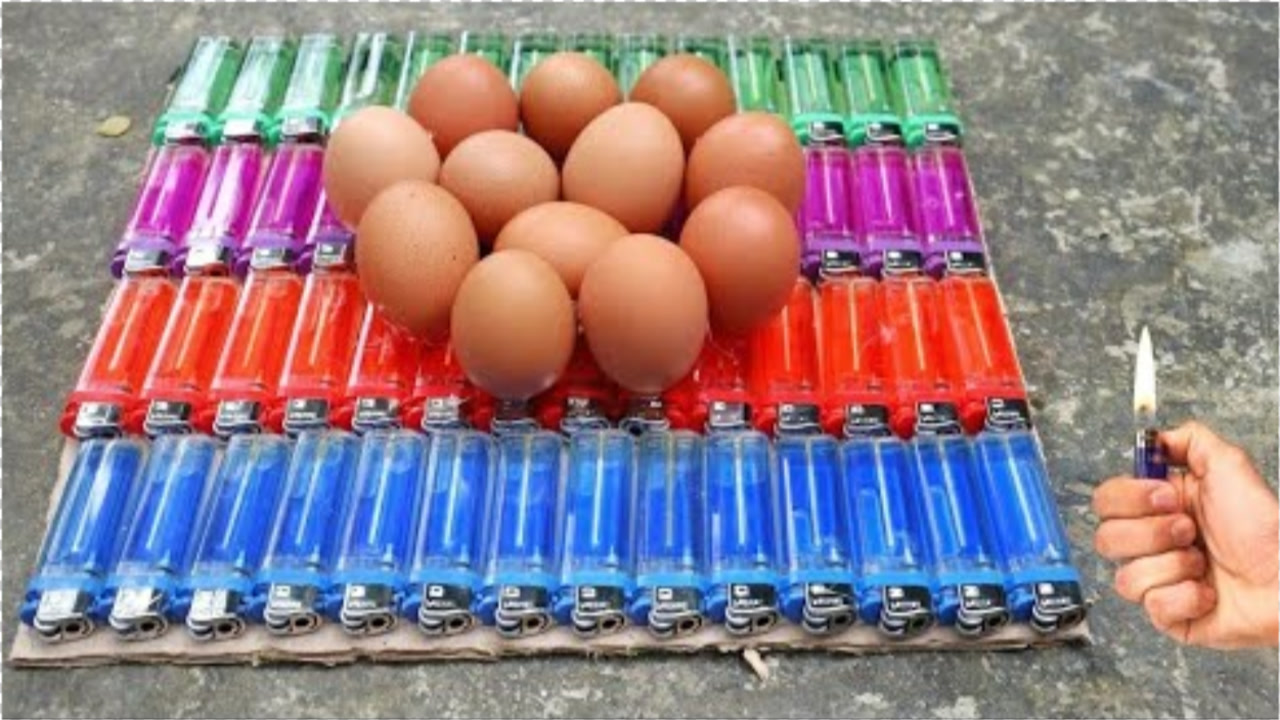 鸡蛋vs打火机,打火机炒鸡蛋实验