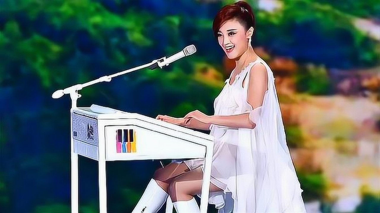 玖月奇迹王小玮翻唱阿里山的姑娘搭配双排键铿锵有力