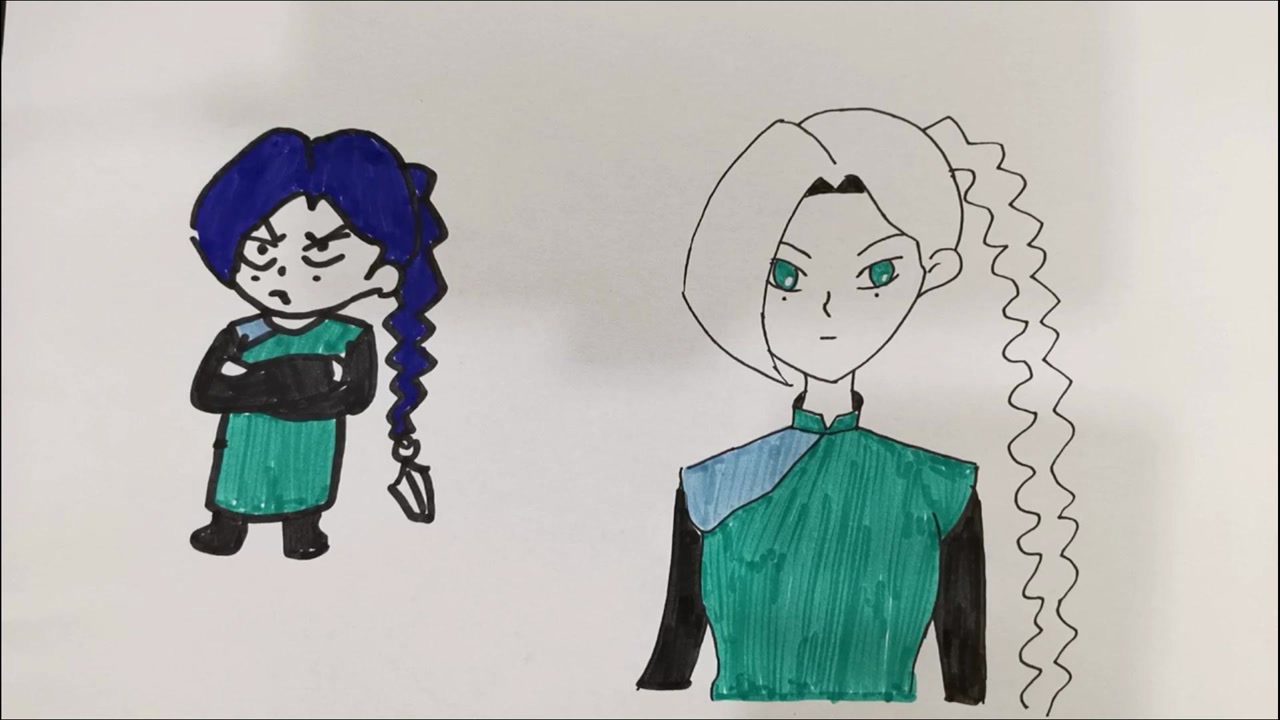 学画画前画的梅花十三vs学画画后画的梅花十三