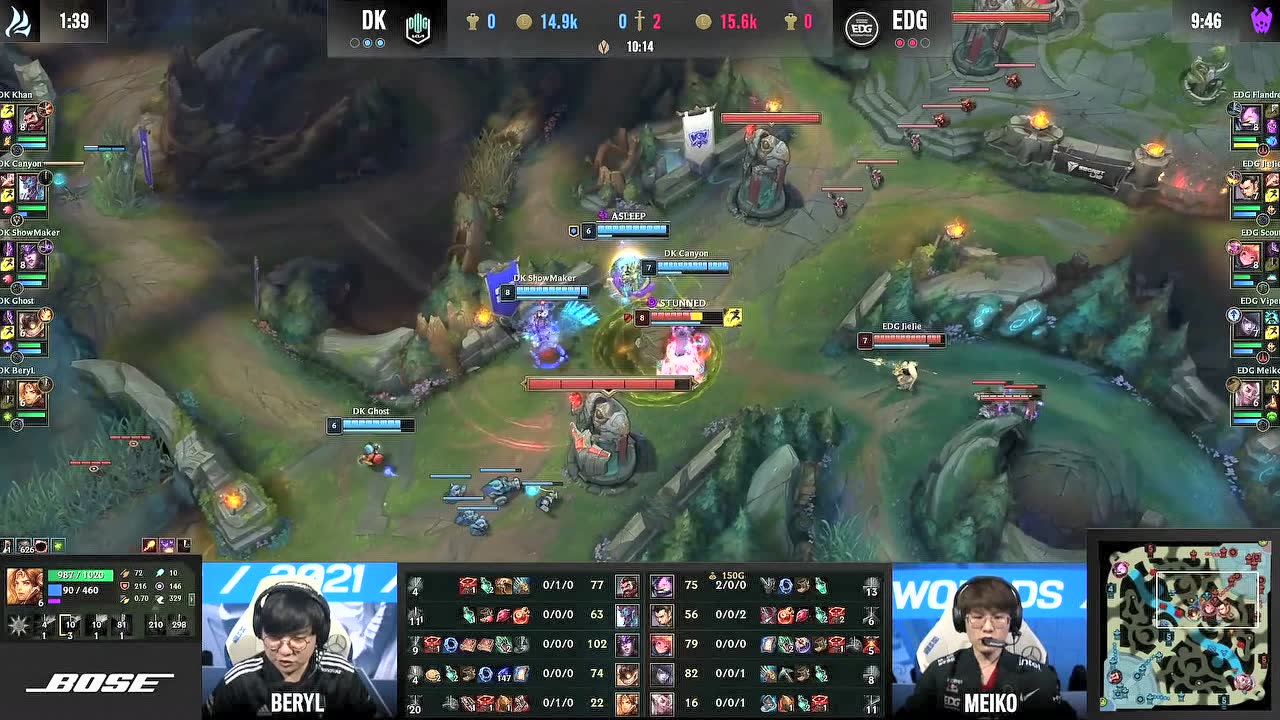 【李瓒 Cat 长毛解说】 S11总决赛EDG vs DK 第5局