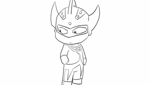 泰罗奥特曼亲子绘画儿童简笔画视频 宝宝轻松学画画