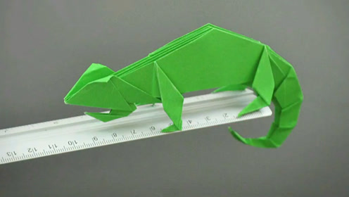 蜥蜴折纸教程折纸步骤,你学会了吗?