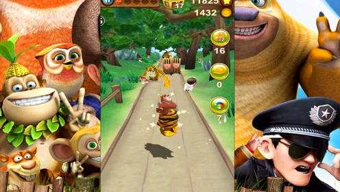 熊出没之熊熊乐园跑酷 熊大快跑森林保卫战4