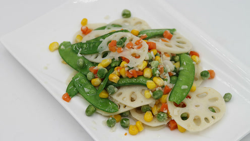 广东特色名菜,荷塘小炒,堪称是素菜中的经典