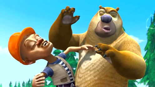 熊二和光头强去这是多深的缘分,两个人在深山里同时掉下悬崖!