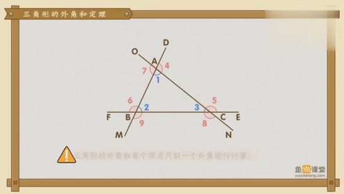 三角形外角定理 腾讯视频