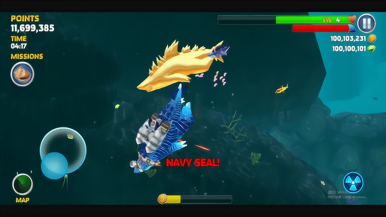 饥饿鲨进化:哥斯拉鲨鱼的黄金皮肤也太好看了吧?