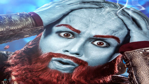 沙僧被贬下界,为何形象会是蓝脸红发?其实宋江也有相同遭遇?