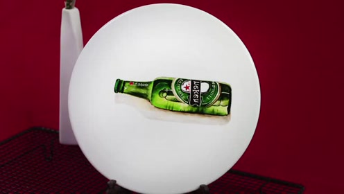 啤酒瓶——周毅食品雕刻果酱画绘画教程