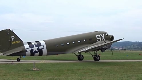 二战中的美军功臣,道格拉斯c-47空中列车运输机