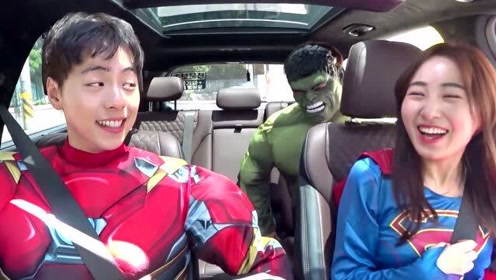 超级英雄马树悦儿开车去旅行啦!