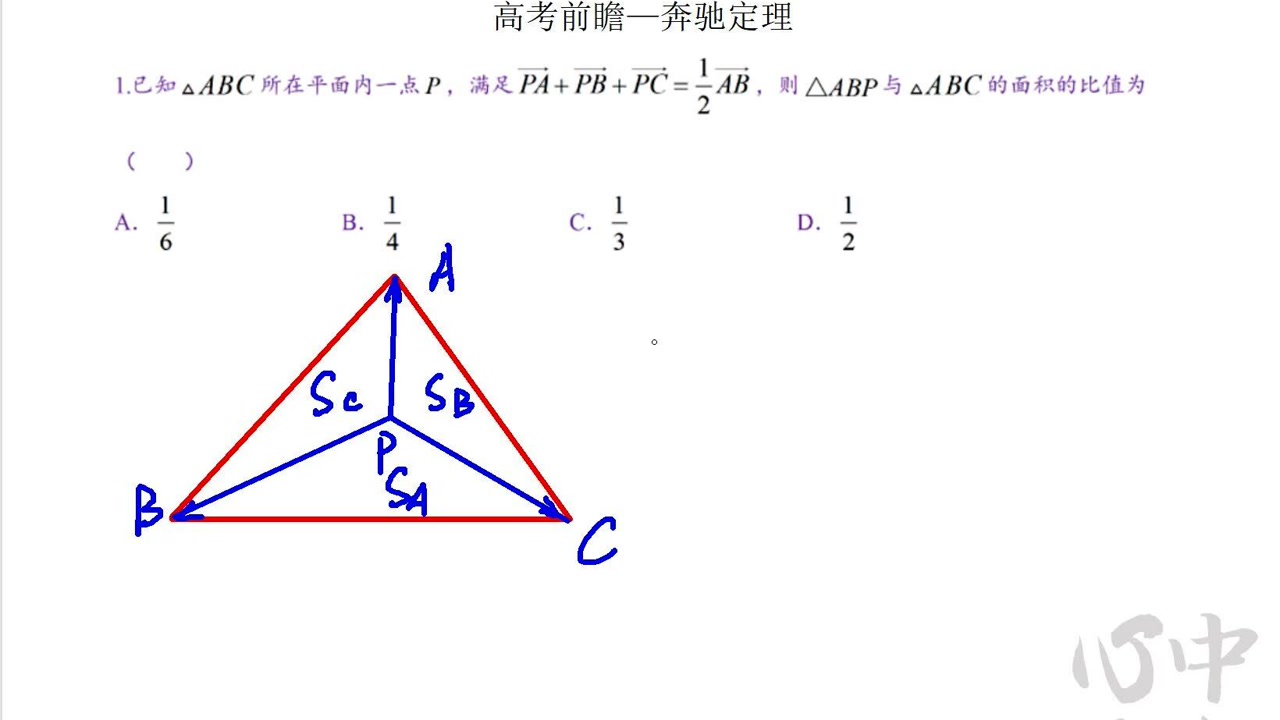 平面向量奔驰定理图片