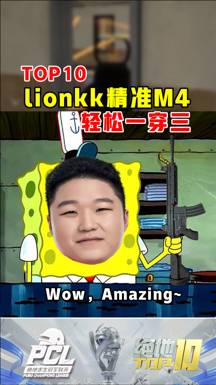 【绝地TOP】lionkk精准M4，轻松一穿三