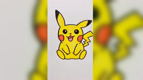 真没想到,数字6和0竟然能画皮卡丘. #简笔画#画画#手绘 #创意