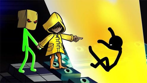 火柴人动画:小小梦魇的six and mono 再次穿越我的世界