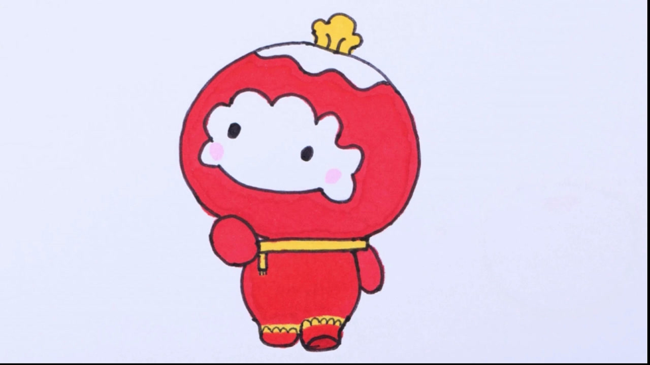 雪容容卡通简笔画,卡通简笔画皮卡丘_大山谷图库
