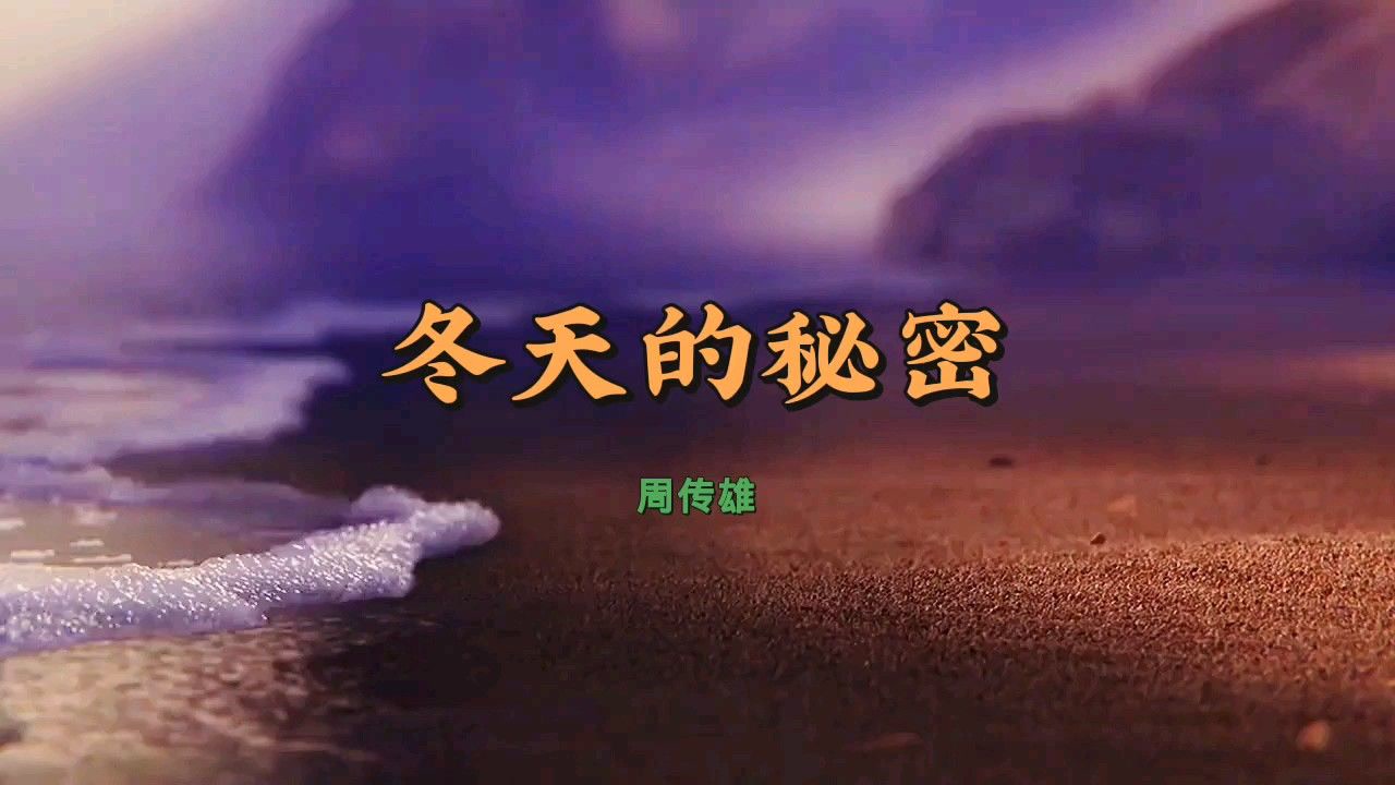 周传雄《冬天的秘密》