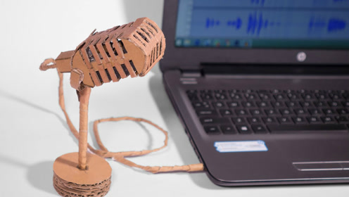 外国技术宅教你用纸板自制一个专业麦克风!