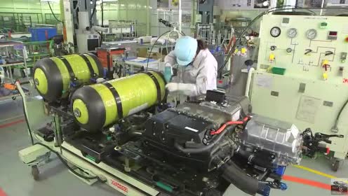 丰田Mirai燃料电池汽车生产线