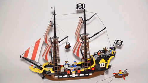 lego乐高积木海盗系列 10040 经典海盗船黑海梭鱼号