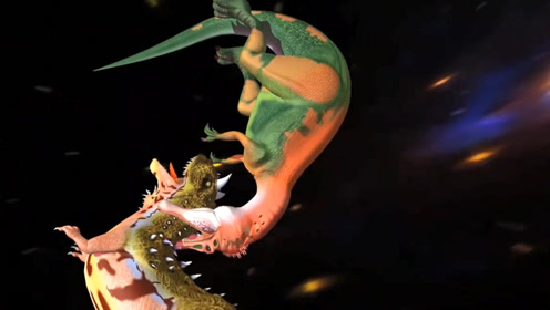 特效制作:恐龙冰上斗兽场激战,利用地势疯狂撕咬