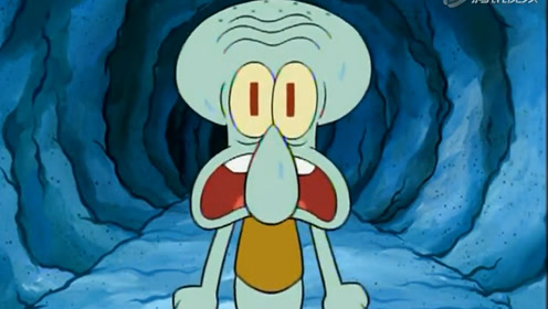 章鱼哥发怒了,因为海绵宝宝和派大星挖地道挖空了他的家