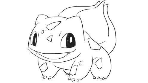 神器宝贝妙蛙种子幼儿亲子儿童简笔画 幼儿园学画画