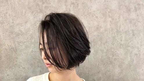 沙宣方圆三角基础发型不对称波波头