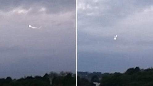 英空军基地上空惊现不明飞行物 交替移动如电云的图片