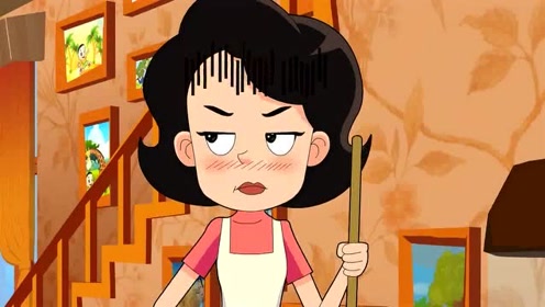 大头儿子和小头爸爸的耳朵真灵,围裙妈妈放了屁都听到了