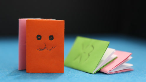 迷你小书本折纸,看完就能学会,可以锻炼小朋友动手能力