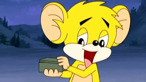 福五鼠:吉吉鼠打不过贼贼猫,居然坐着吹起了笛子,贼贼猫怕了!