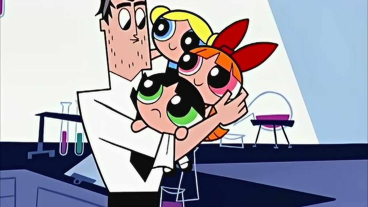 新飞天小女警:教授趴在桌子上睡着了,醒来看到小女警好开心啊!