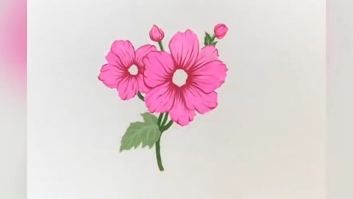 手工画出的鲜花,看起来栩栩如生就像真的一样,太美了!