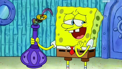 真的搓出来了一个魔法精灵,满足了章鱼哥黄金竖笛的愿望