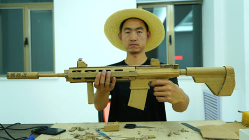 黑水国影视幕后拍摄花絮,大圣用废纸板做出了m416,太逗了