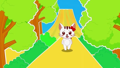 《兔小贝儿歌》小花猫跟着小朋友们一起开心地玩耍