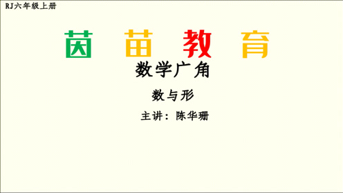 新六年级数学上册8 数学广角—数与形