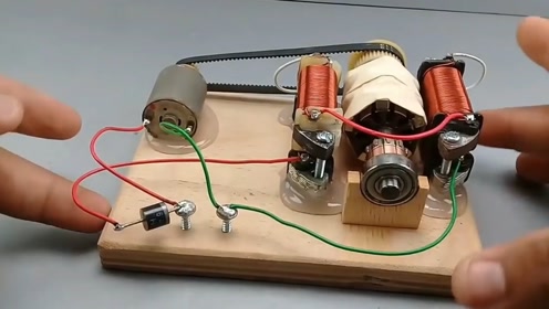 手工制作能源发电机使用超级磁铁和铜线制作自由能发电机