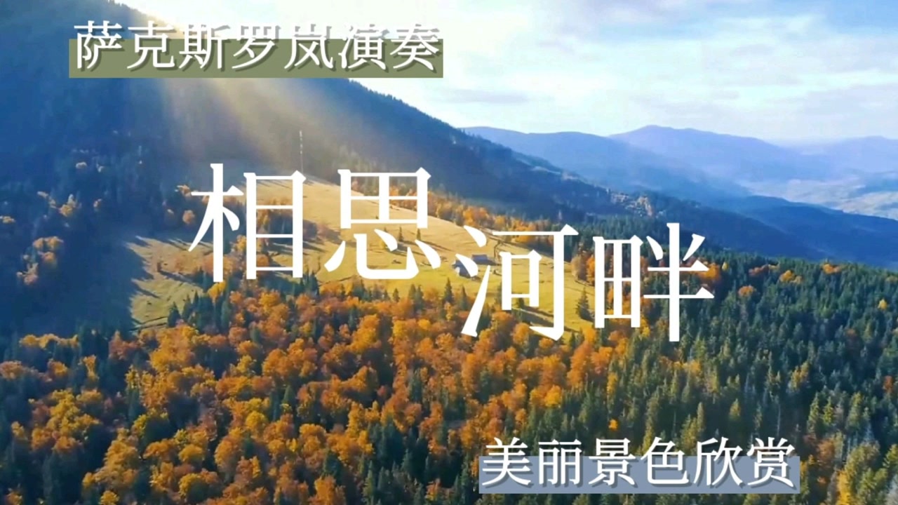 萨克斯演奏经典歌曲《相思河畔》熟悉的旋律,不一样的风格