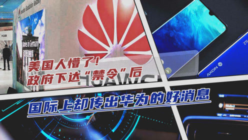 美国人懵了!政府下达"禁令"后,国际上却传出华为的好消息